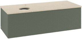 V&B Waschtischunterschrank Antao mit Frontstruktur, lackiert, B/T/H: 120 x 50 x 50 cm - Bild 1