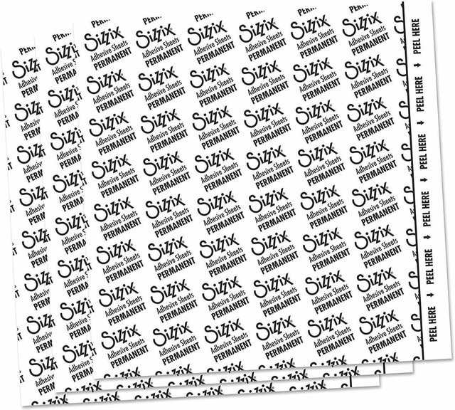 Sizzix Making Essential Adhesive Sheets Permanent, 10 Stück, 15,2 x 15,2 cm - Bild 1