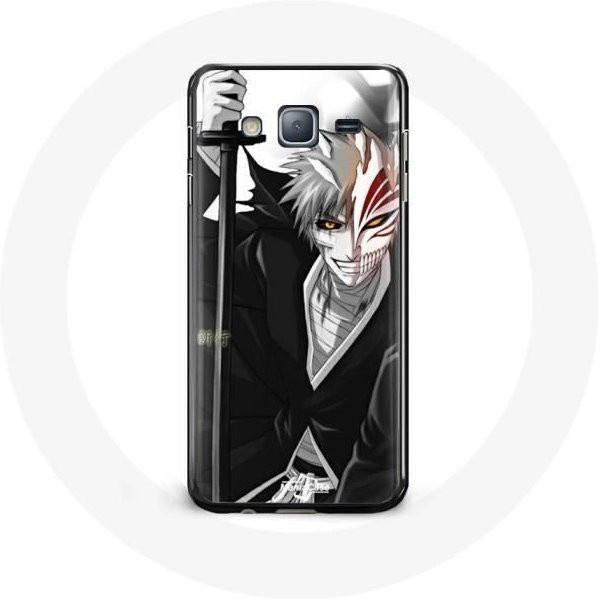 MANIACASE Handyhülle für Samsung Galaxy J5 im Bleach Ichigo Kurosaki Design in Schwarz - Bild 1