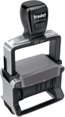 Trodat Datumsstempel 5117 in Schwarz mit 12 Bürotexten und 4 mm Schrifthöhe - Bild 1