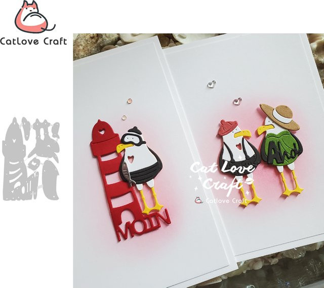 Catlove Seagull Metall-Stanzform für Scrapbooking und DIY-Bastelarbeiten - Bild 1