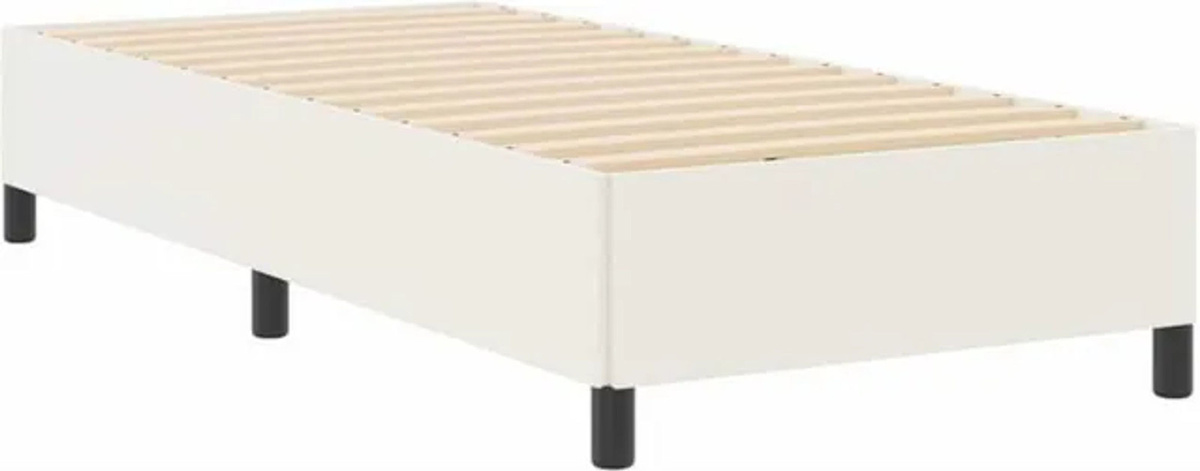 Modernes Polsterbett vidaxl aus Cordstoff in Beige, B/T/H: 90 x 200 cm - Bild 1