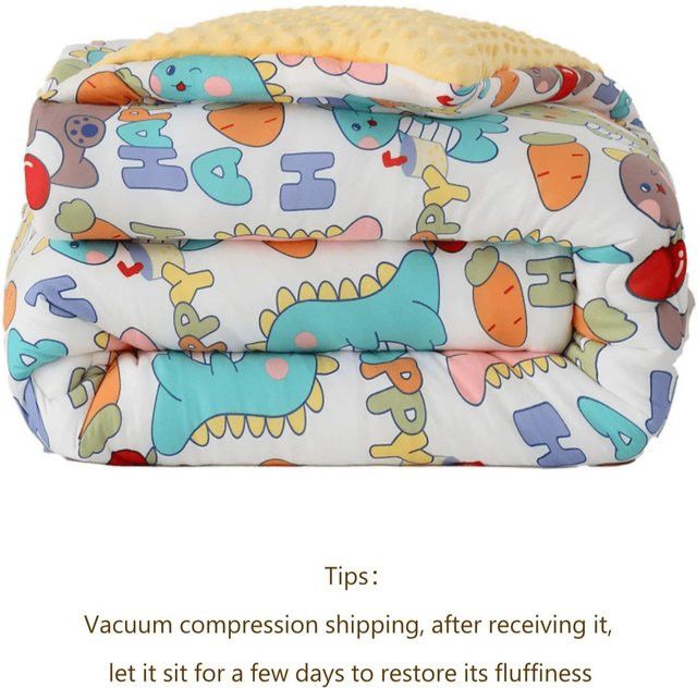 Doudou Samt Baby Quilt Kinderdecke aus Bambus-Baumwolle Multicolor - Bild 1