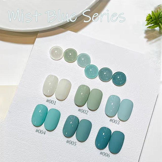 PSK Misty Blue Series Gel-Nagellack, 2026, Blau, Glänzend - Bild 1