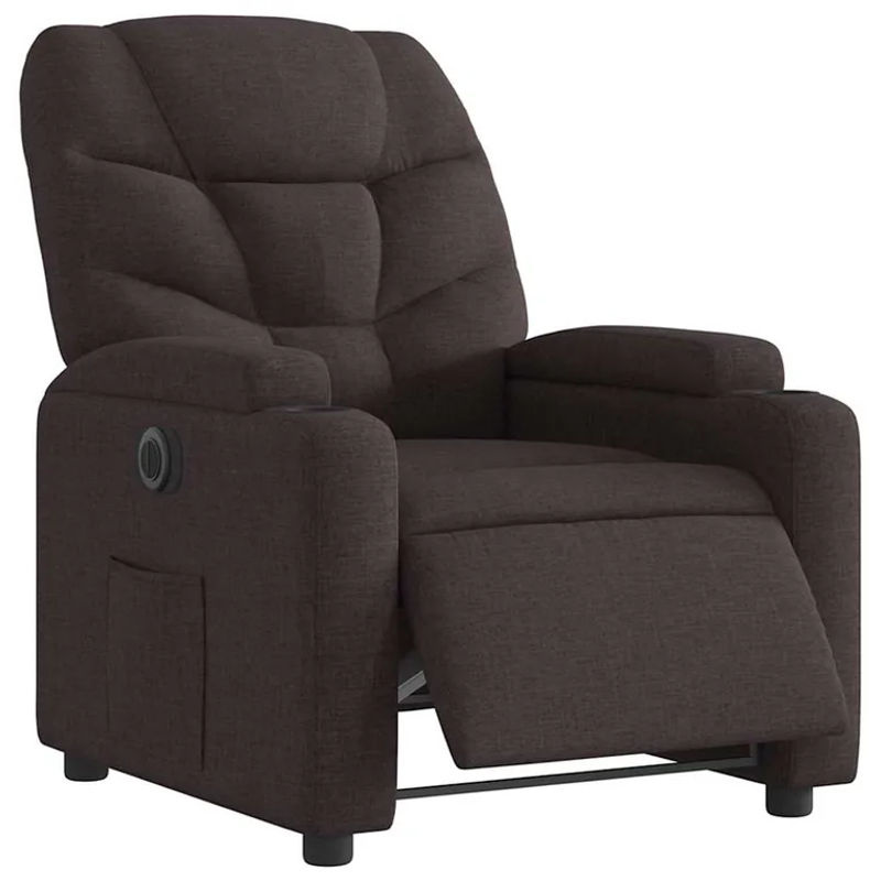 Vidaxl Elektrischer Relaxsessel in Braun mit Stoffbezug im modernen Design - Bild 5