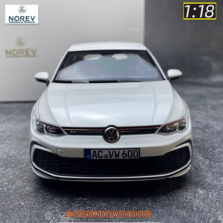 NOREV 2021 Golf GTI, Druckgussmodell, 1:18, Metall, Weiß - Bild 2