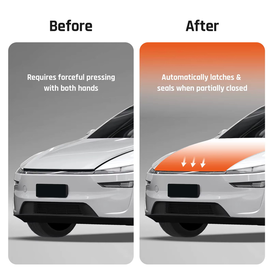 Ruiy Y Automatisches Power-Frunk-Kit mit Soft-Close für Tesla Model Y Juniper 2025 2026 in Schwarz - Bild 5