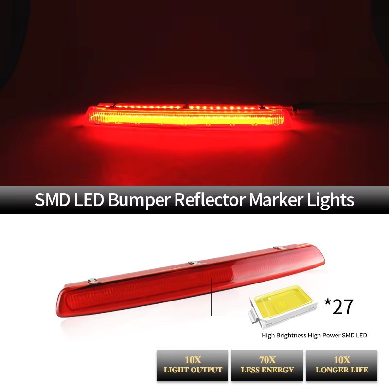 SAARMAT LED Bremsleuchte hinten High Level für Seat Ibiza 2008-2014 und Leon 2008-2015 in Rot - Bild 3