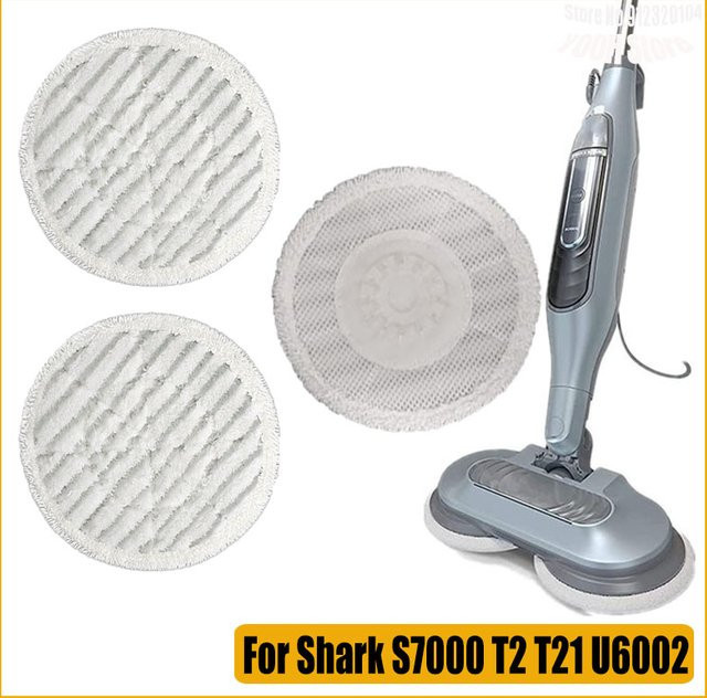 Shark Ersatz Mopp Tuch Pads für S7000 S7001 S7000AMZ S7001TGT S7201 T2 T21 U6002 Steam Mop Serie in Weiß - Bild 1