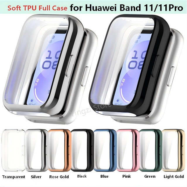 Transparente TPU-Schutzhülle mit Displayschutzfolie für Huawei Band 11, 11 Pro und 11 NFC - Bild 1