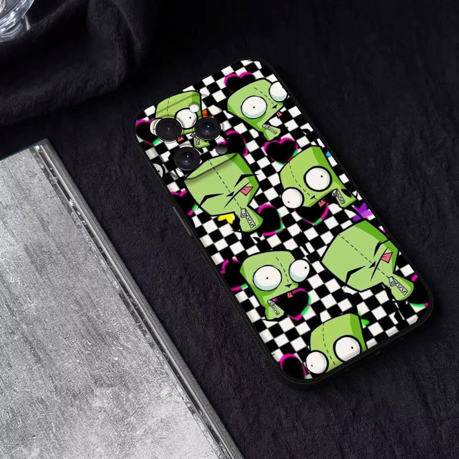 I-Invader Zim Anime Handyhülle für iPhone 16 15 14 13 12 11 Pro Max Plus Mini XR XS SE in Multicolour - Bild 3