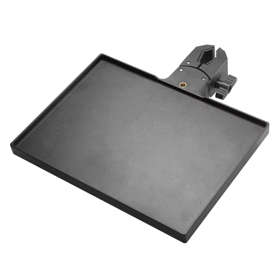 BAJEAL Soundkarten-Tablett mit Mobile Ph-Clip für Mikrofonständer, Schwarz - Bild 1