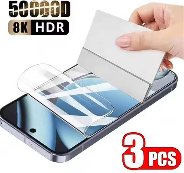 3er-Pack Hydrogel-Displayschutzfolie für Xiaomi Redmi Note 10T 11T 5G 9C 9A 9I Note 10 Pro Max 11 Pro Plus, transparent - Bild 1
