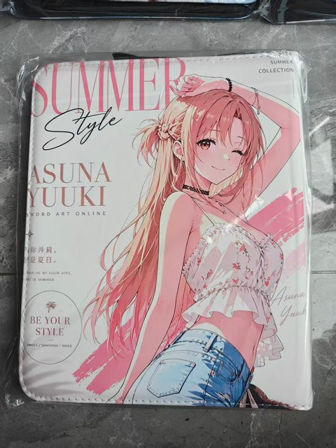 Bandai Sword Art Online Asuna Sammelkartenalbum, mit Reißverschluss, Doppeltaschen und vielen Fächern - Bild 1