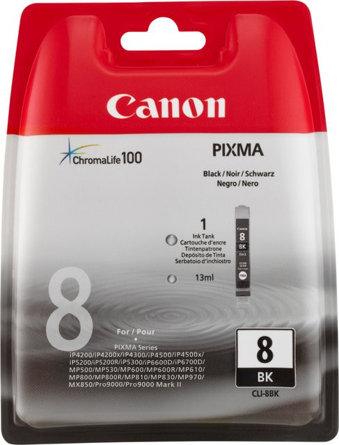 Canon Tintenpatrone CLI-8BK schwarz - Bild 1