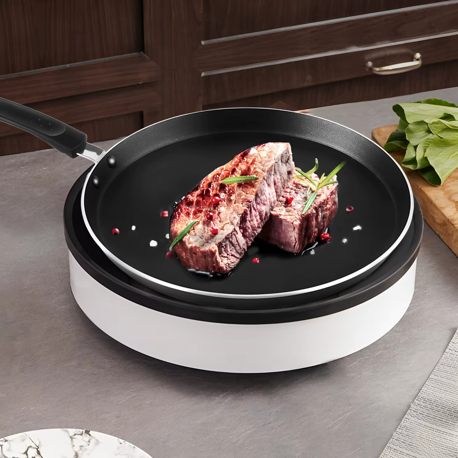 COOKER KING Antihaft-Pfannkuchenpfanne für Crêpes und Eier, Schwarz, Durchmesser: 20,0 cm - Bild 2