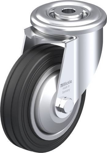 Blickle Lenkrolle LER-VE 100R-FA in Schwarz und Silber mit 100 mm Rad-Durchmesser und 70 kg Tragfähigkeit - Bild 1