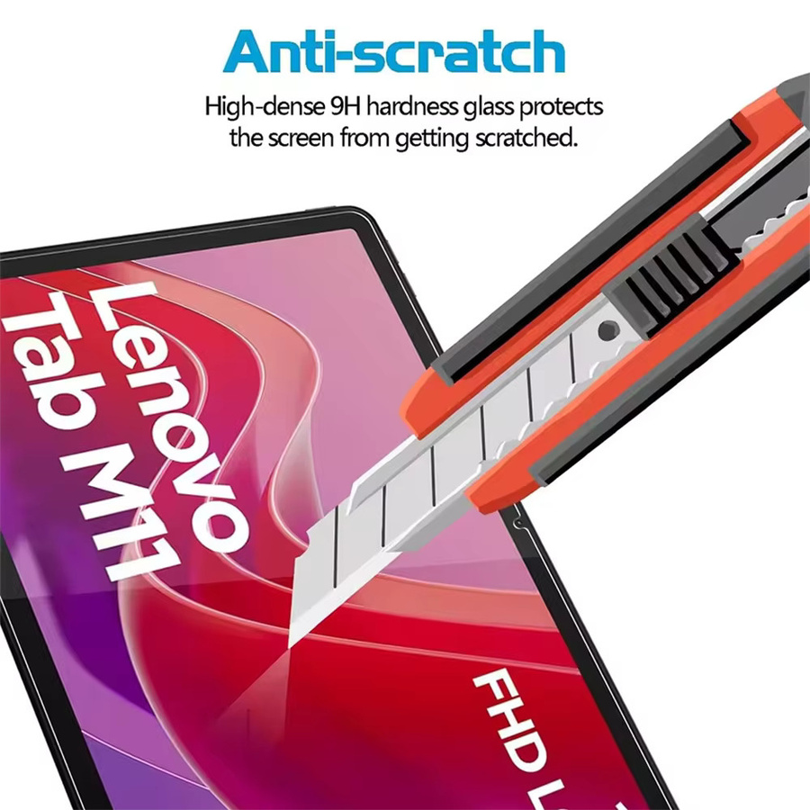 Lenovo Tab M11 11 Zoll 2024 Displayschutzfolie aus 9H gehärtetem Glas, transparent, kratzfest und anti-fingerabdruck - Bild 5
