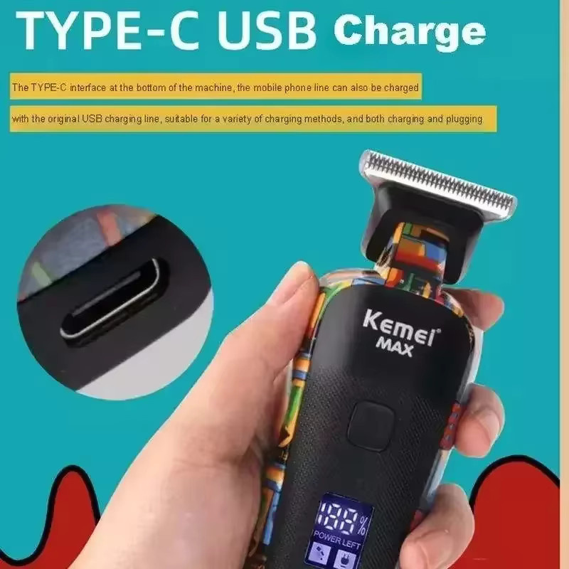 Kemei KM-658 Haarschneidemaschine, kabellos oder mit Kabel - Bild 5