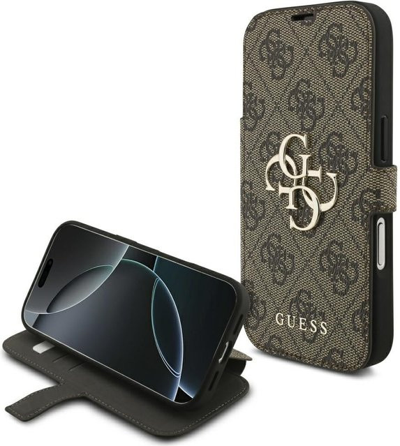 Guess Handyhülle für Apple iPhone 18 Pro Max und iPhone 17 Pro Max mit 4G Metall-Logo in Braun - Bild 1
