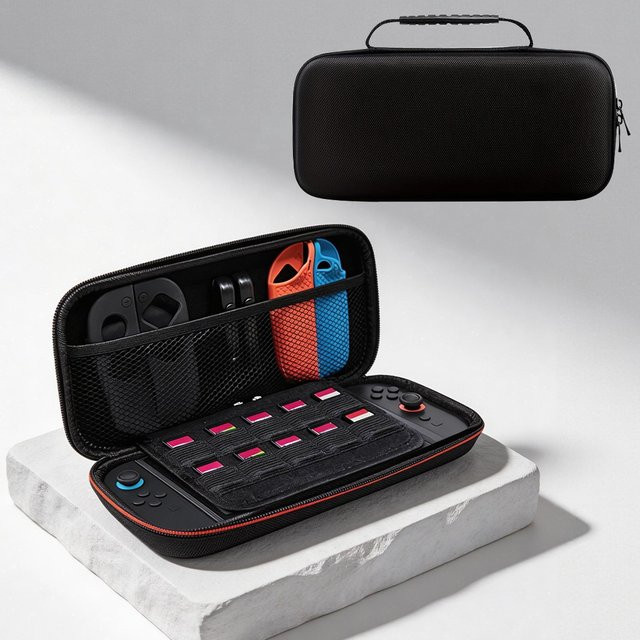 Nintendo Switch 2 Hartschalen-Tragetasche und Reisetasche in Schwarz - Bild 1