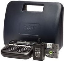 Brother P-touch D210VP Desktop Beschriftungsgerät mit Koffer und Schriftband in Schwarz/Weiß - Bild 2