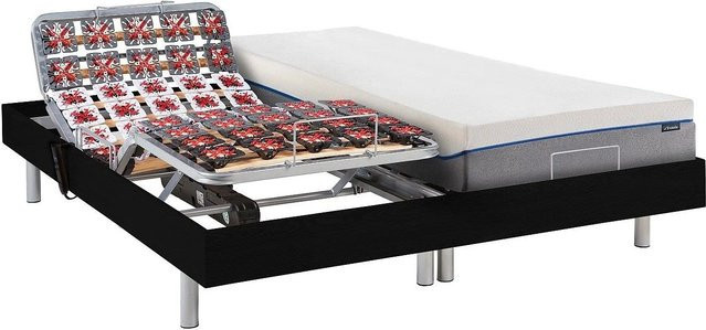 YSMÉE Bett mit elektrischem Lattenrost Hesiode in Schwarz, gepolstert, B/T/H: 80 x 200 x 71 cm - Bild 1