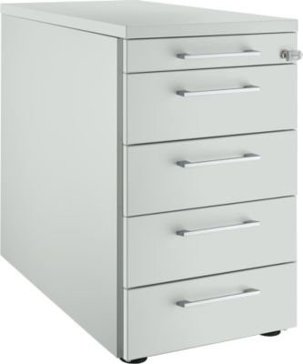Schäfer Shop Genius Standcontainer 13333 eckig mit Griff, lichtgrau, B: 43,5 cm, H: 71,7 cm - Bild 1