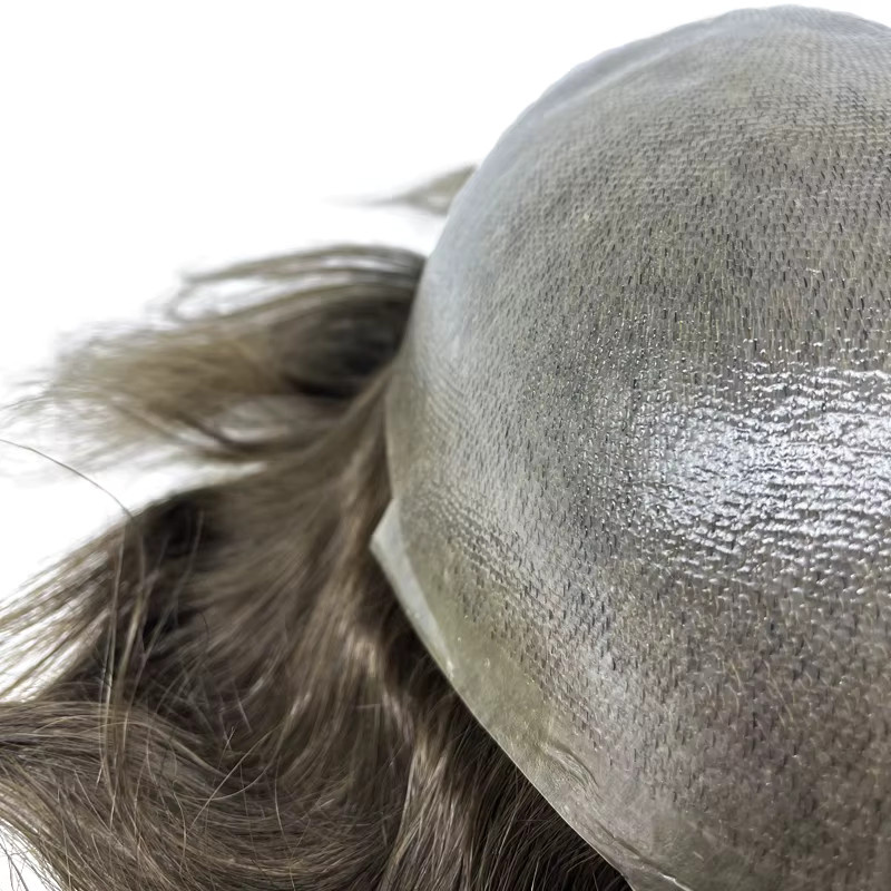 HRF Toupee Kapillarprothese Echthaar, Herren - Bild 4