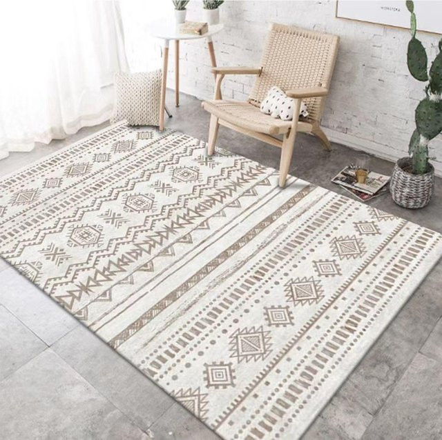 Karpetti Teppich Europa Persischer Stil Retro in Beige, rutschfest und waschbar, B/T: 80 x 120 cm - Bild 1