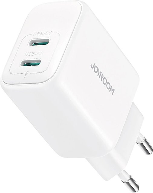 Joyroom Netzladegerät JR-TCF12 mit 20W und 2 x USB-C in Weiß - Bild 1