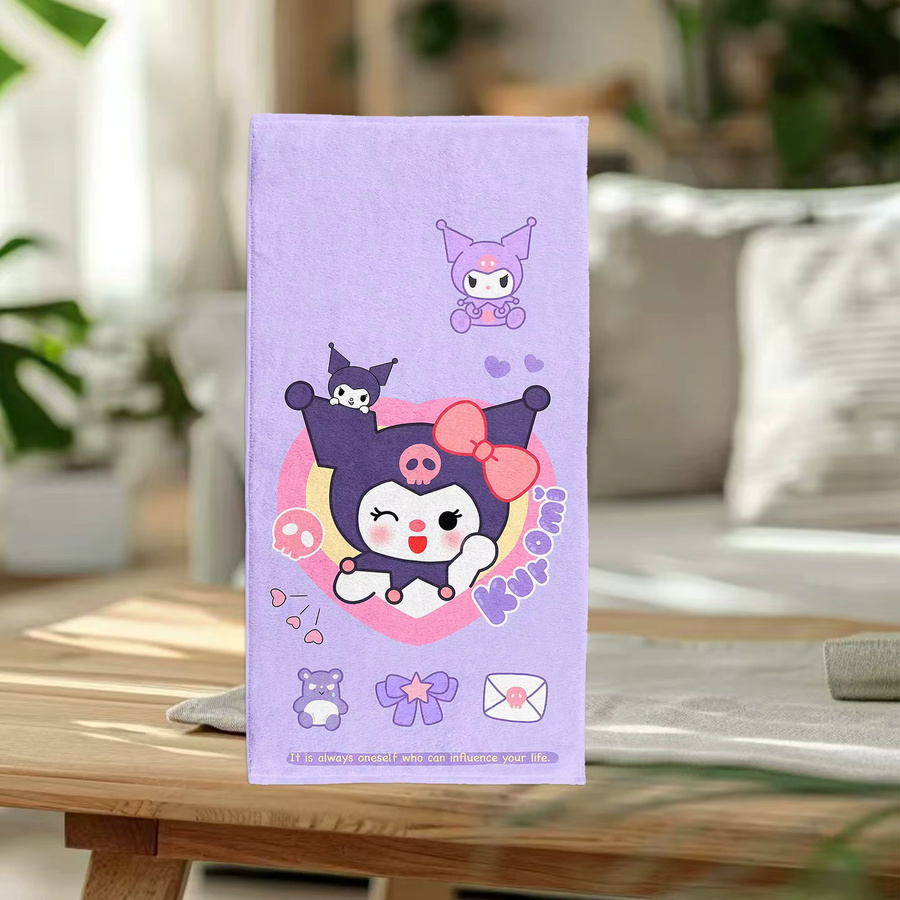 Sanrio Kinderhandtuch mit drei Charakteren, flauschig und waschbar - Bild 1