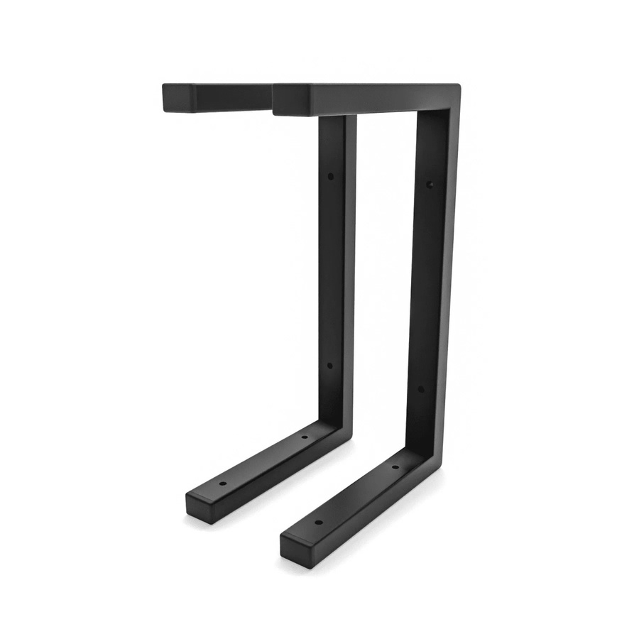 HEVVA Schwerlast Regalhalter ERLENBERG 2er Set Schwarz matt Tiefe: 20 cm - Bild 2