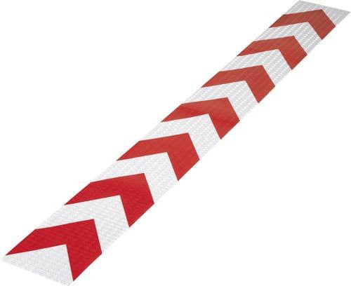TOOLCRAFT Warnstreifen RTS Rot, Breite: 11,5 cm, Länge: 100 cm - Bild 1