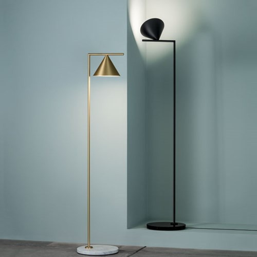 Flos Captain Flint Stehleuchte mit LED und Marmorfuss in Messing oder Bronze, dimmbar - Bild 1