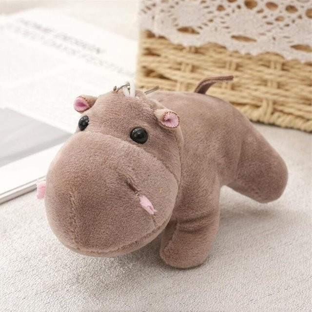 BC Pet Supplies Cartoon Tier Plüsch Spielzeug Elefant Giraffe Nilpferd, ab 14 Jahre - Bild 1