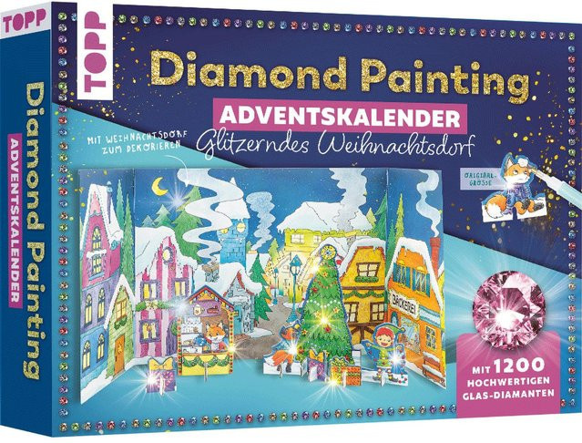 Topp Kreativ-Set Diamond Painting Adventskalender Weihnachtsdorf - Bild 1