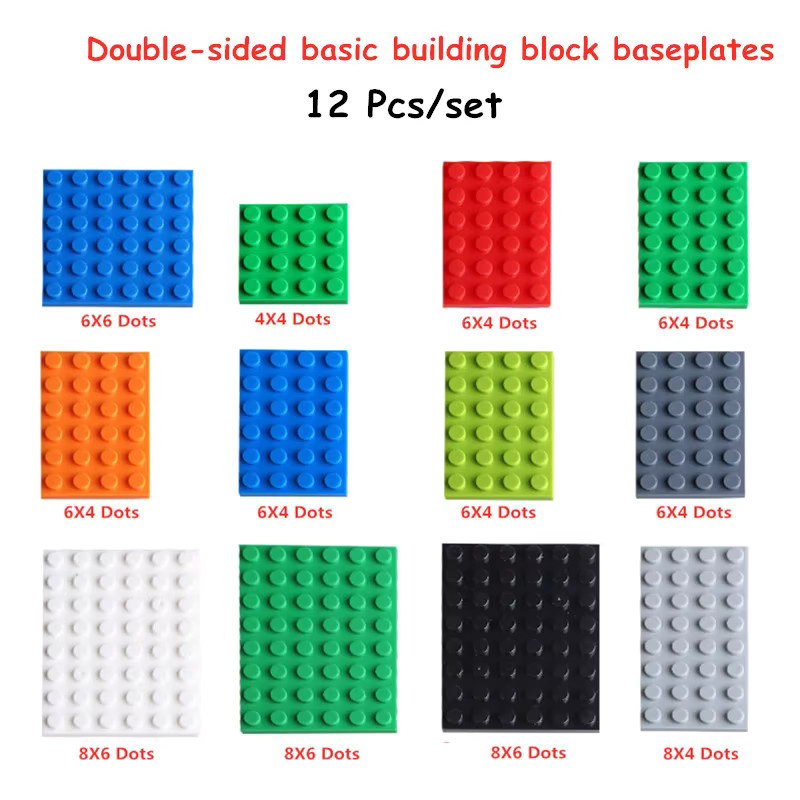 Supfy Klassisches Bauklötze-Set, 12-teiliges Set, Bunt, Kunststoff - Bild 2