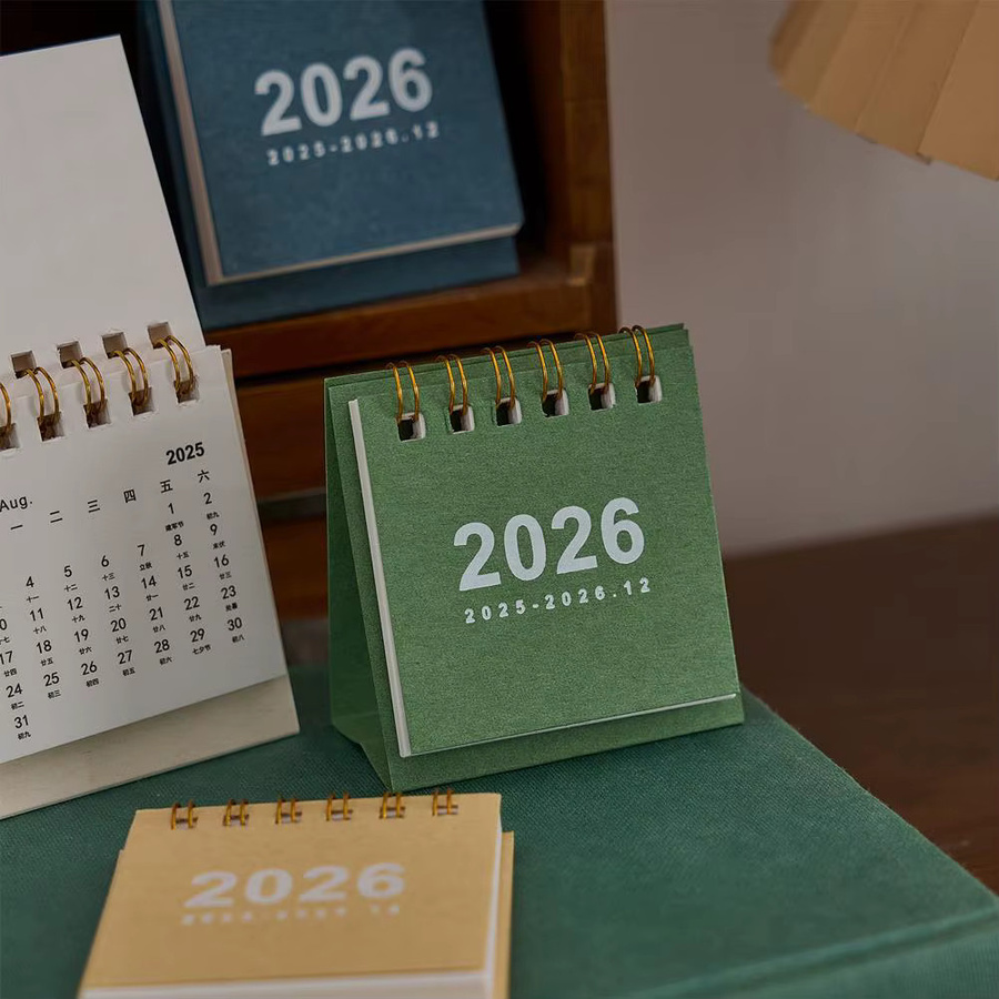 Minimalistischer Desktop Kalender 2026 für Home Office und Schule als tragbarer Planer - Bild 4