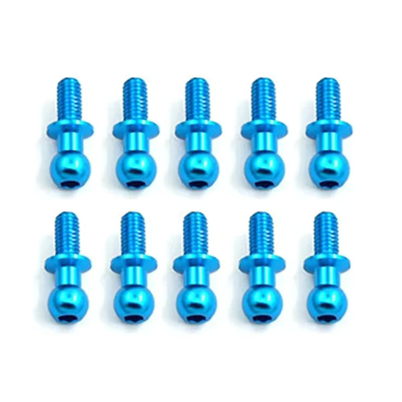 Semalam M3 Metall-Sechskant-Kugelkopfschrauben, 10-teiliges Set, 1:10 Maßstab, Blau - Bild 2