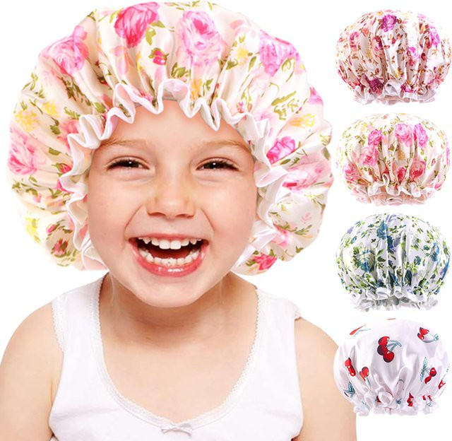 GATHERTOP Duschhaube für Kinder, farbig bedruckt, wasserdicht - Bild 1