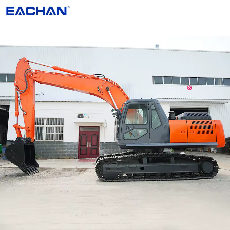 EACHAN Minibagger Euro 5 CE EPA Dieselbagger multifunktionaler hydraulischer Raupen-Kleinbagger in Orange - Bild 5