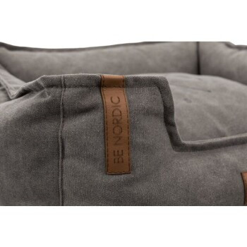 Trixie Nordic Bett Föhr Hundesofa in Dunkelgrau mit abnehmbarem Bezug und rutschfester Unterseite, B/T/H: 50 x 50 x 20 cm - Bild 2