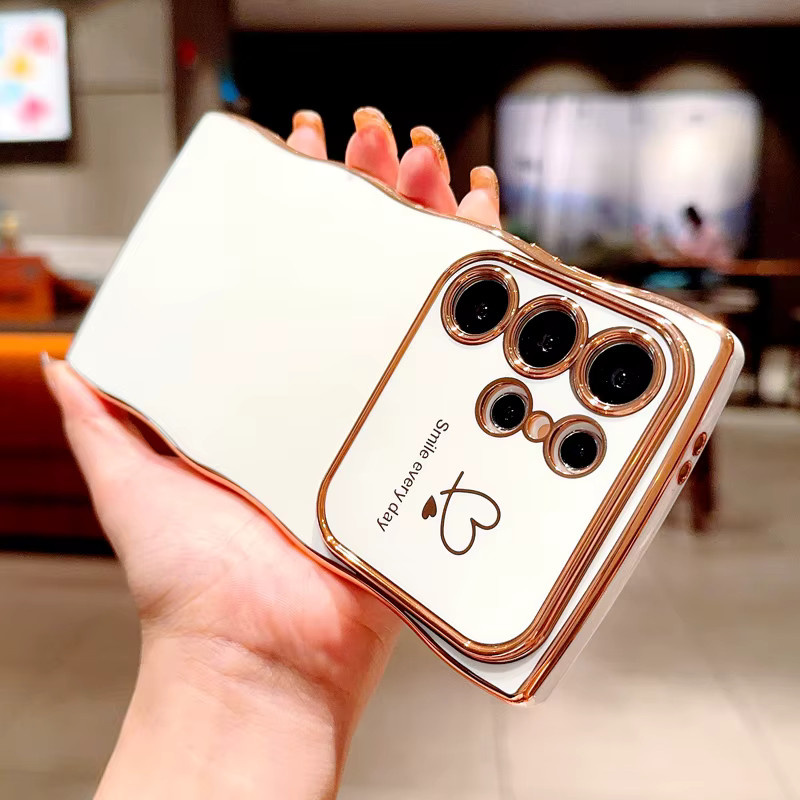 Samsung Soft Shell Handyhülle mit Wellenkante und Linsenschutz in Pink - Bild 2