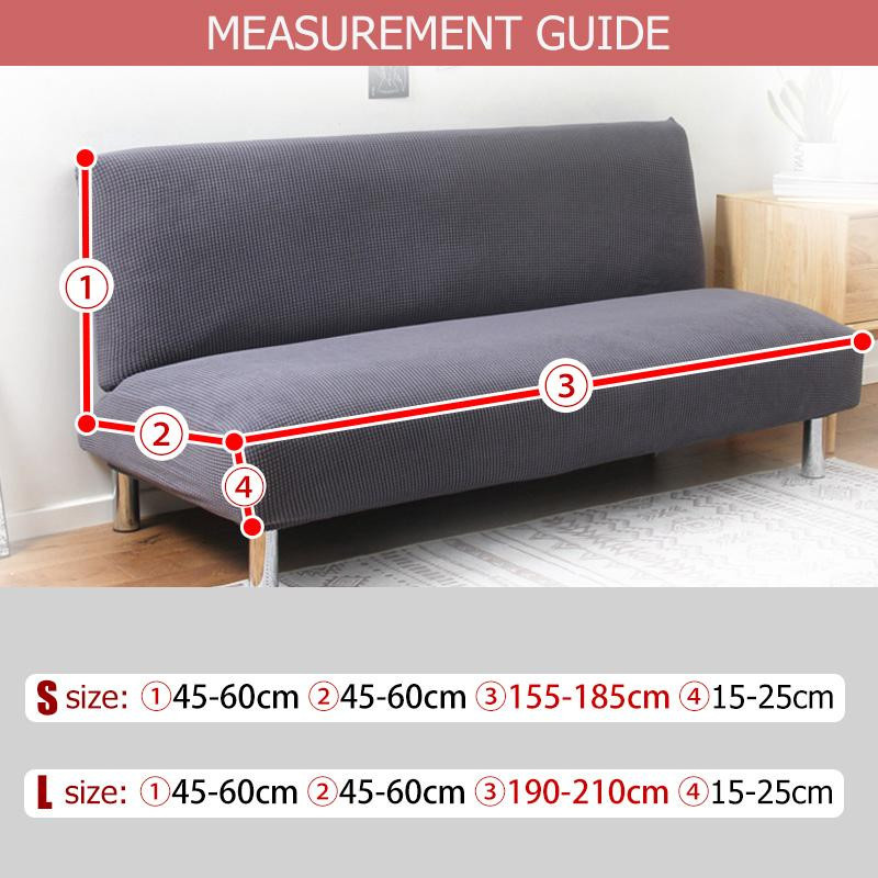 Yiran Furniture Elastischer Schlafsofa-Bezug aus Polyester in Violett für Sofas von 155-185 cm Breite - Bild 3