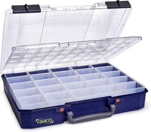 Raaco CarryLite 80 Sortimentskoffer Blau mit 25 Fächern - Bild 1