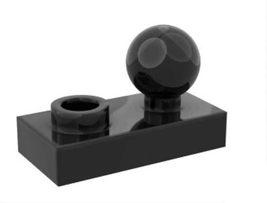 ixBricks Platte 1x2 mit Kugelgelenk-Verbindern Bausteine-Set 10-teiliges Set - Bild 1