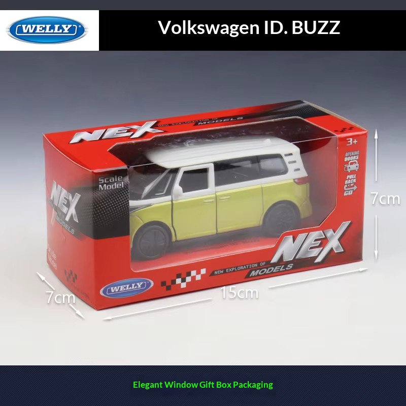 WELLY Volkswagen ID. Buzz, Pull-Back Modell, 1:36, aus Druckgusslegierung - Bild 3