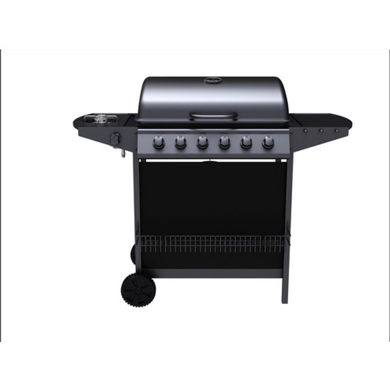 Tepro Gasgrill Hampton 6 in Schwarz mit Seitenkocher - Bild 2