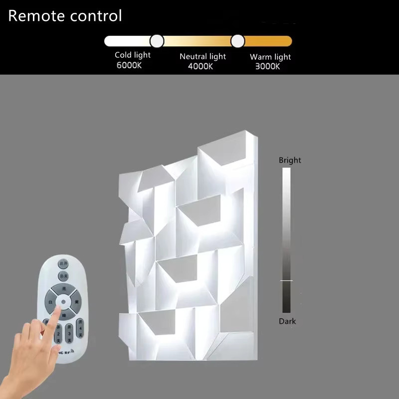 JIANKEXING LED Wandleuchte in Weiß mit warmweißem Licht für Wohnzimmer, Schlafzimmer und Flur - Bild 5